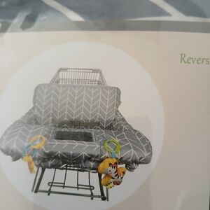 Reversible Gray Shopping Cart Cover
